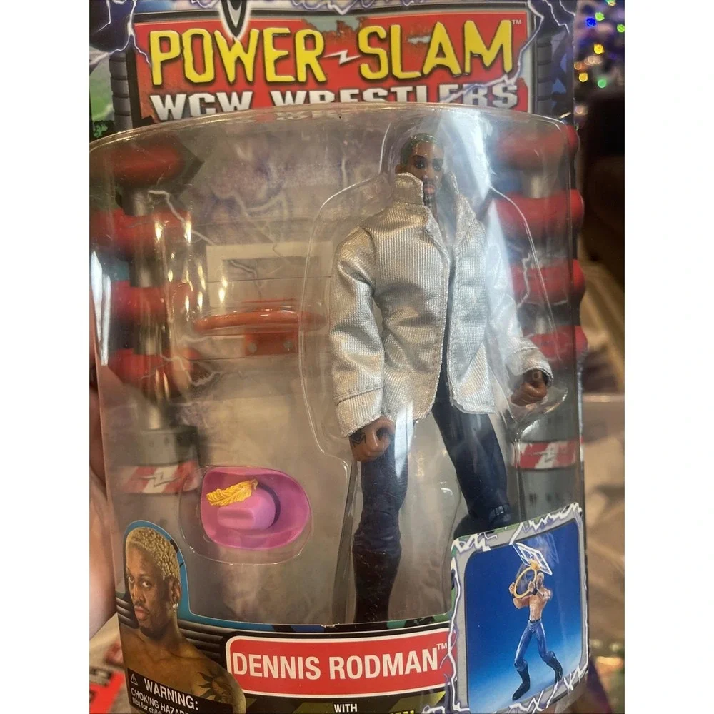 WCW‎ Power Slam DENNIS RODMAN Wrestling Back Flippin' Wrestlers 2000 Toybiz